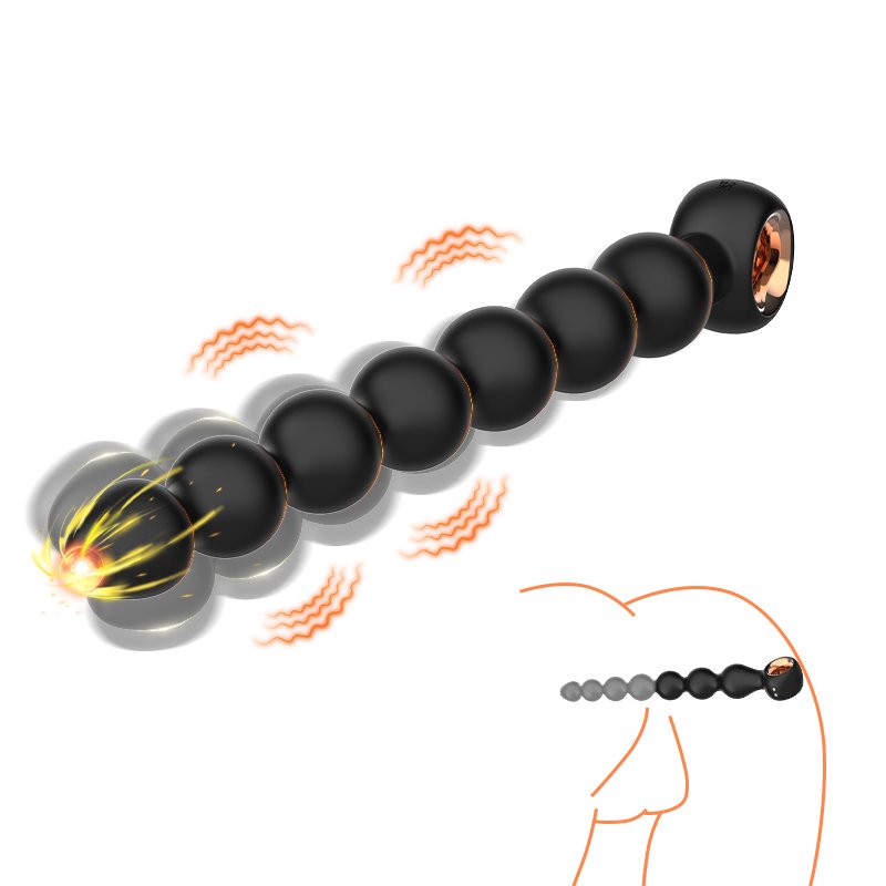 Anal bead silicone anal toy buttocks plug stimulator male prostate massager