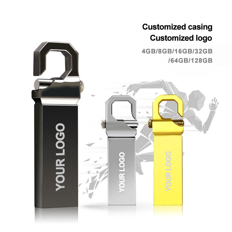 Wholesale 4GB to 128GB mini USB flash drives 2TB mini USB 2.0/3.0 pen drives with custom logo metal material second-hand USB drives