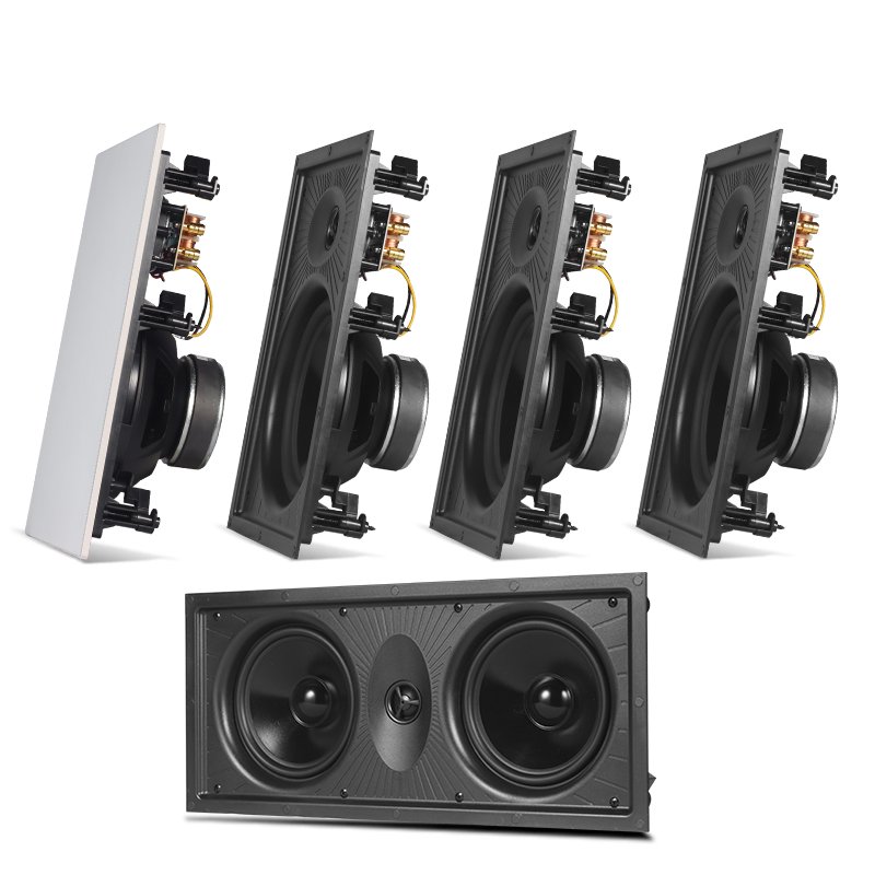 HIFI wall mounted 100 watt ceiling mounted home theater surround invisible embedded cinema speaker